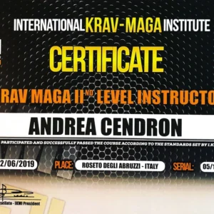 Diploma_Krav_maga_primo_Livello1