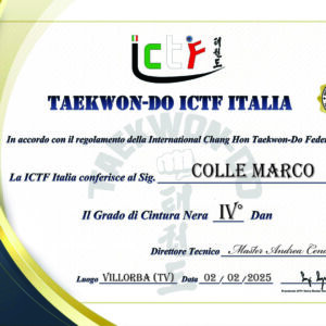 Marco Colle Maestro IV Dan