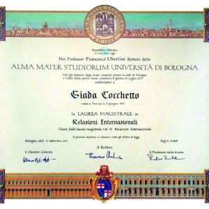 Giada Cocchetto Laurea
